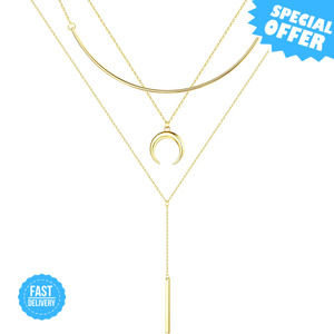 BRAND NEW Turandoss Gold Layered Necklaces - Dainty & Adjustable Style